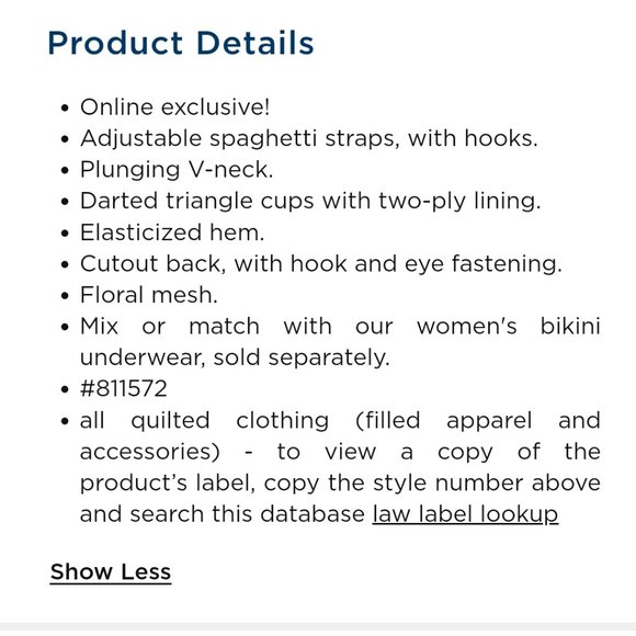 NWT Floral Signature Mesh Bralette 2X - Picture 4 of 6